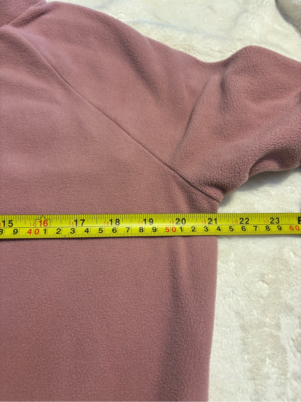 L.L. Bean Fleece Pullover Large 2-Tone Burgundy Trim Cozy Repreve Polyester Soft - Picture 14 of 16
